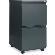 Alera Two-Drawer Mobile Pedestal File W/Full-Length Pull,14-7/8w x 19-1/8d