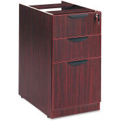 Alera Valencia 2 Box/1 File Full Pedestal, 15-5/8w x 20-1/2d x 28-1/2h, Mahogany