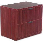 Alera Valencia Series Two-Drawer Lateral File, 34w x 22 3/4d x 29 1/2h, Mahogany