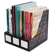 Advantus AVT34091 Literature File, Three Slots, Black