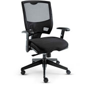 Alera Mesh Multifunction Office Chair with Swivel/Tile, Mid-Back, Black, Epoch Series
