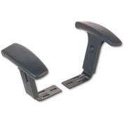 Alera Optional Height-Adjustable T-Arms for Alera Essentia & Interval Series Chairs, Black