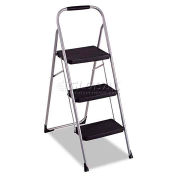 Cosco CSC11408PBLD1 Three-Step Big StepTM Folding Step Stool,200-lb,17 3/4wx28dx45 5/8h