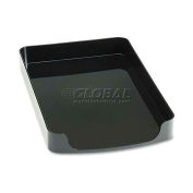 Officemate OIC22242 2200 Series Front-Loading Desk Tray,Plastic,8 1/2 x 14,Black