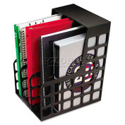 Pendaflex ESS23004 DecoRack Plastic Magazine File,Two Snap-In Dividers,9 x 10 5/8 x 12,Black