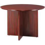 Alera Round Conference Table, 29-1/2h x 42 dia., Mahogany, Valencia Series