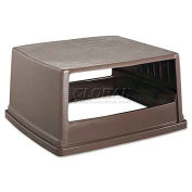 Rubbermaid RCP256VBRO Glutton Hooded Top W/o Door,Rectangular,23 x 26 5/8 x 13,Brown