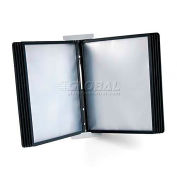 Durable DBL561201 InstaView Expandable Desktop Reference System W/Black Borders,10 Panels