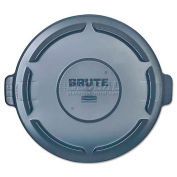 Rubbermaid RCP264560GY Vented Round Brute Lid, 24 1/2 x 1 1/2, Gray