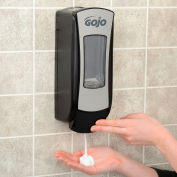 Hand Soap Dispenser, Chrome/Black, 1250mL