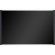 MasterVision Soft-Touch Corkboard, Black Fabric, 72"W x 48"H