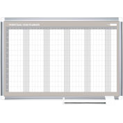 MasterVision Magnetic Yearly Planner, White, 48 x 36