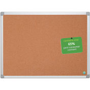 MasterVision Earth Cork Board, Silver/Gray Frame, 48"W x 36"H