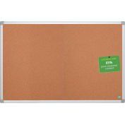 MasterVision Earth Cork Board, Silver/Gray Frame, 72"W x 48"H