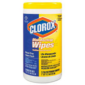 Clorox Disinfecting Wipes, Lemon Fresh, 75/Canister, COX15948EA
