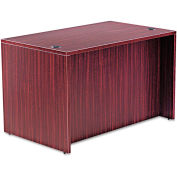 Alera Desk Shell with Straight Front, 47-1/4"W x 29-1/2"D x 29-1/2h, Mahogany, Valencia Series