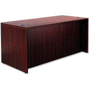 Alera Desk Shell with Straight Front, 65"W x 29-1/2"D x 29-1/2"H, Mahogany, Valencia Series