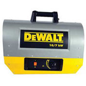 DeWALT Portable Forced Air Electric Heater, 10kW, 240V, Single Phase, 22K to 34K BTU