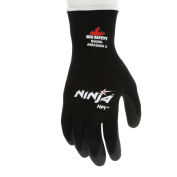 Ninja HPT PVC Coated Nylon Gloves, 15 Gauge, Medium, Black, N9699M