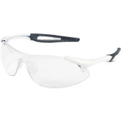 Inertia Safety Glasses, IA130AF, White Frame, Clear Anti-Fog Lens