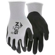 Nitrile Dipped Foam Gloves, Medium, Gray/Black, 13 Gauge, 9673M - Pkg Qty 12