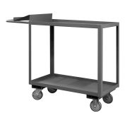 Durham Mfg® Order Picking Cart w/2 Shelves, 1200 lb. Capacity, 48"L x 24"W x 37-5/8"H, Gray
