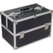 Aluminum Storage Case, 16"L x 10"W x 11"H, Black/Silver