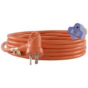 12', 13A,16/3 I-Ring Extension Cord with Glow Indicator, NEMA 5-15P/R