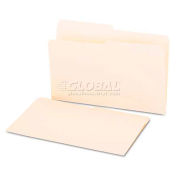 Universal File Folders, 1/2 Cut, One-Ply Top Tab, Legal, Manila, 100/Box