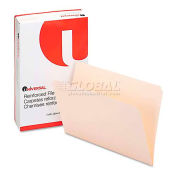 Universal File Folders, Straight Cut, Two-Ply Top Tab, Legal, Manila, 100/Box