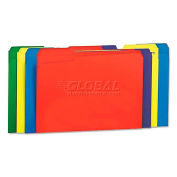 Universal Colored File Folders, 1/3 Cut Single-Ply Top Tab, Letter, Assorted, 100/Box