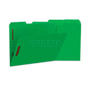 Universal Manila Folders, 2 Fasteners, 1/3 Tab, Letter, Green, 50/BX