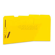 Universal Manila Folders, 2 Fasteners, 1/3 Tab, Letter, Yellow, 50/BX