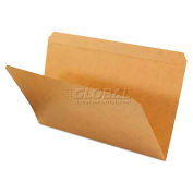 Universal Kraft File Folders, Straight Cut, Top Tab, Legal, Kraft, 100/Box