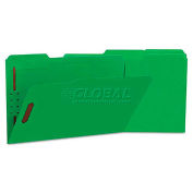Universal Manila Folders, 2 Fasteners, 1/3 Tab, Legal, Green, 50/BX
