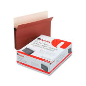Universal 5-1/4" Expansion File Pockets, Straight Tab, Letter, Redrope/Manila, 10/Box