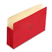 Pendaflex File Cabinet Pockets, Straight Cut, 1 Pocket, Legal, Redrope