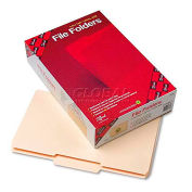 Smead File Folder, 1/3 Cut Second Position, Reinforced Top Tab, Legal, Manila, 100/Box