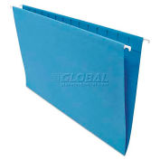 Universal Hanging File Folders, 1/5 Tab, 11 Point Stock, Legal, Blue, 25/Box