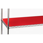 RELIUS SOLUTIONS PVC Shelf Liners for 1" Dia. Post Shelving - 36x18" - Package of 2 - Red