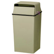 Witt Industries 008LAL Security Receptacle, 36 Gallon Cap, Almond