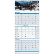 House of Doolittle Recycled Scenic Landscapes Three-Month/Page Wall Calendar, 12.25 x 26, 2023-2025