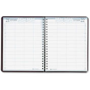 House of Doolittle Four-Person Group Practice Daily Appointment Book, 11 x 8.5, Black, 2024
