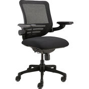 Multi-Function Mesh Back Ergonomic Chair with Flip-Up Arms, Black