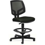 HON Volt Series Task Stool Mesh Back Adjustable Height Footring Blk Armless