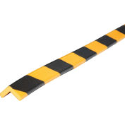 Knuffi 60-6742, 90-Degree Shelf Bumper Guard, Type E, 39-3/8"L x 1"W, Yellow/Black