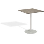 Travira 36" Square Outdoor Bar Table - Tekwood Vintage