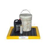 Poly-Spill Pad With Grate, 48" x 24" x 2"