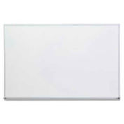 Universal Dry Erase Board, Satin Aluminum Frame, 36"W x 24"H, White Melamine