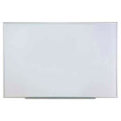Universal Dry Erase Board, Aluminum Frame, 72"W x 48"H, White Melamine